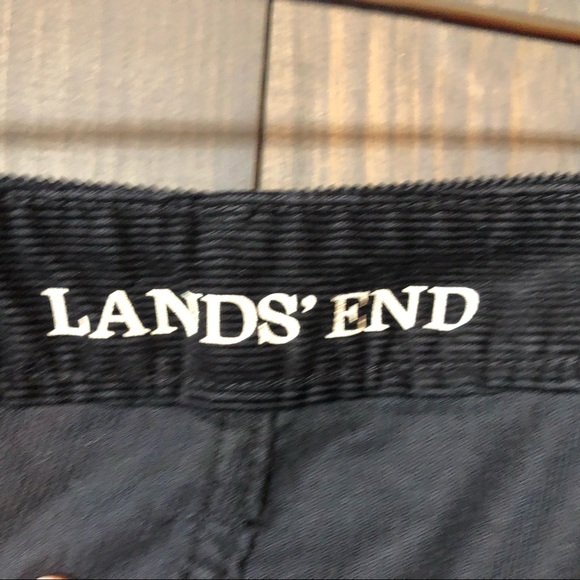 NWT Lands End black mid-rise boot cut corduroy in a 20W - Picture 5 of 7